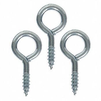 GRAINGER APPROVED Screw Eye Shank D 3/16 in PK20, 1WBF9