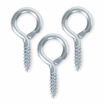 GRAINGER APPROVED Screw Eye Shank D 1/8 in PK20, 1WBG4