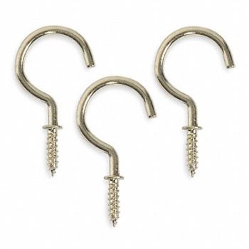GRAINGER APPROVED Single Point Hook Length 1 1/4 In PK20, 1WBJ9