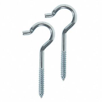 GRAINGER APPROVED Single Point Hook Zinc 1 1/4 L PK20, 1WBN9