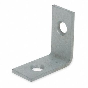 GRAINGER APPROVED Corner Brace Steel 1/2 W x 1 In L PK2, 1WDD9