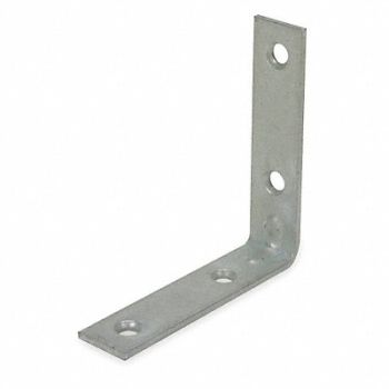 GRAINGER APPROVED Corner Brace Steel 1/2 Wx5/8 In L PK2, 1WDE1