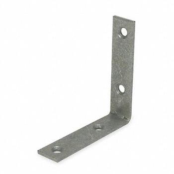 GRAINGER APPROVED Corner Brace Steel 19/32Wx2 1/2 InL PK2, 1WDE3