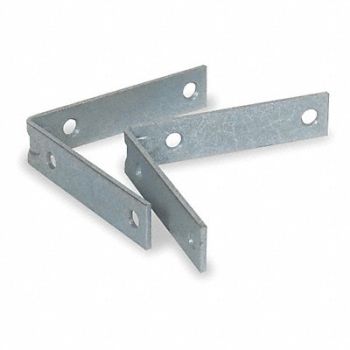GRAINGER APPROVED Corner Brace Steel 7/8 Wx4 In L PK2, 1WDE5