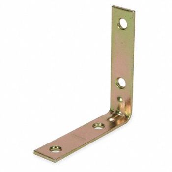 GRAINGER APPROVED Corner Brace 3 L x 3/4 W PK4, 1WDF8