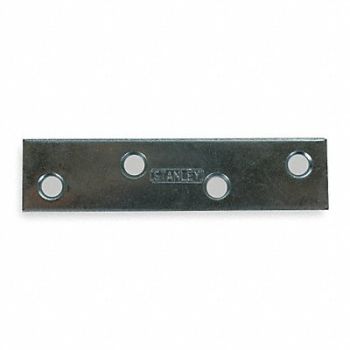 GRAINGER APPROVED Mending Plate Steel 3/4 Wx3 In L, 1WDG3
