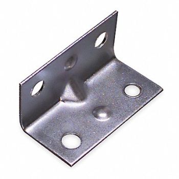 GRAINGER APPROVED Corner Brace Steel 3/4 Wx1 1/2 In L PK4, 1WDJ4