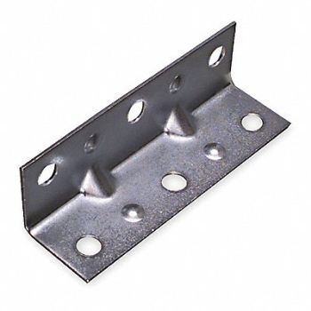 GRAINGER APPROVED Corner Brace Steel 3/4 Wx3 1/2 In L PK4, 1WDJ6