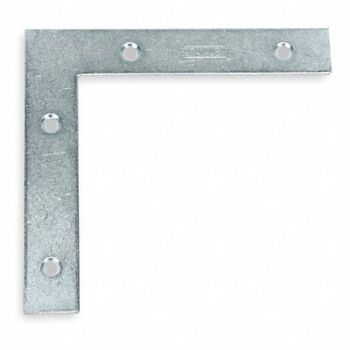 GRAINGER APPROVED Flat Corner Brace Steel 7/8 In W, 1WDK9