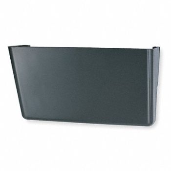 OFFICEMATE Wall Pocket Letter 7Hx13W Black, 1WEA2