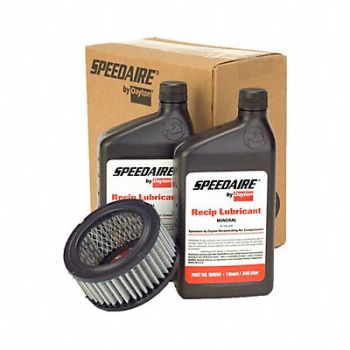 SPEEDAIRE Air Compr Maint Kit 2 qt Oil Air Filter, 1WF49