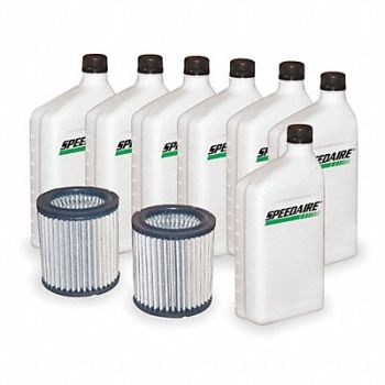 SPEEDAIRE Air Compr Maint Kit 7 qt Oil Air Filters, 1WF48