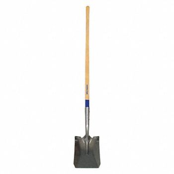 WESTWARD Square Point Shovel 48 In.Handle 14 ga., 1WG32