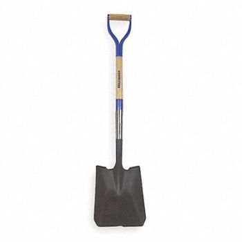 WESTWARD Square Point Shovel 30 in Handle 14 ga., 1WG34