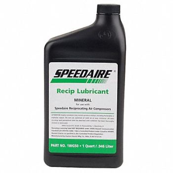 SPEEDAIRE Compressor Oil 1 qt Bottle, 1WG50