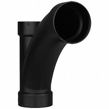 GRAINGER APPROVED Wye with 45 Bend 4 in Socket ABS, 1WHX1