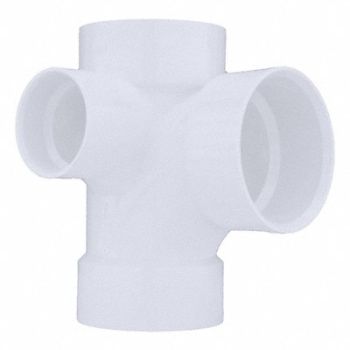 GRAINGER APPROVED Sanitary Tee Inlet 3 x 3 x 3 x 2 in, 1WJR4