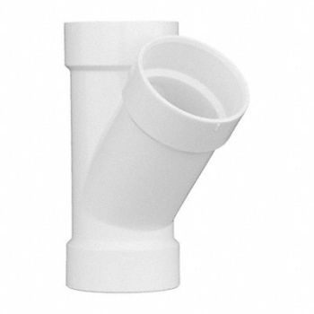 GRAINGER APPROVED Wye Schedule 40 4 in Socket White, 1WJU5