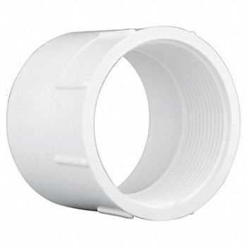 GRAINGER APPROVED Female Adapter Schedule 40 3 in White, 1WJY6