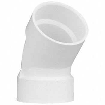 GRAINGER APPROVED 45 Elbow Schedule 40 3 Socket White, 1WKC5