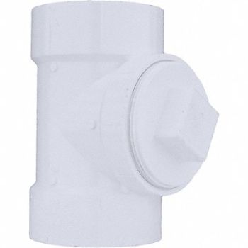 GRAINGER APPROVED Cleanout Tee with Plug Schedule 40 4 in, 1WKL8