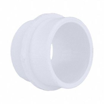 GRAINGER APPROVED Male Adapter Schedule 40 2 in White, 1WKU4