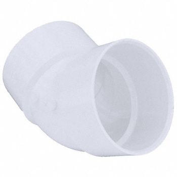 GRAINGER APPROVED 45 Elbow Schedule 40 6 Socket White, 1WKV9