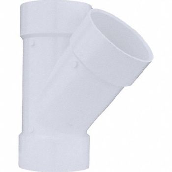 GRAINGER APPROVED Wye Schedule 40 6 in Socket White, 1WKW2