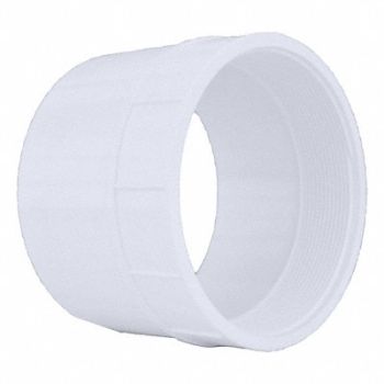 GRAINGER APPROVED Female Adapter Schedule 40 6 in White, 1WKW6