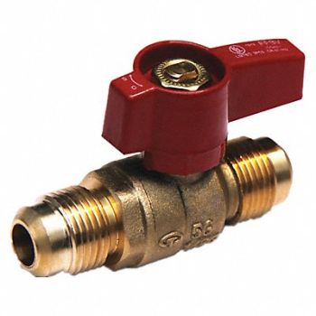 GRAINGER APPROVED Gas Ball Valve Brass 3/8, 1WME1