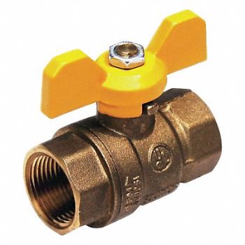 GRAINGER APPROVED Ball Valve T-Handle FNPT 1 in, 1WMH2