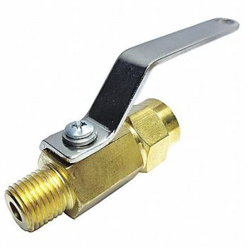 GRAINGER APPROVED Brass Ball Valve FNPT x MNPT 1/4 in, 1WML7