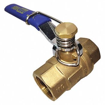 GRAINGER APPROVED Brass Ball Valve Inline FNPT 1 in, 1WMP3