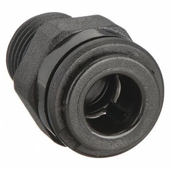 JOHN GUEST Adapter 5/32 Tube OD Black PK10, 1WTX3