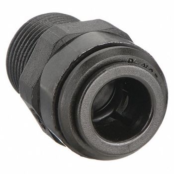 JOHN GUEST Adapter 15/32 Tube OD Black PK10, 1WTY5