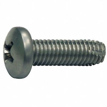 GRAINGER APPROVED Thread Cutting Screw #8 Pan 3/8 L PK100, 1WU30