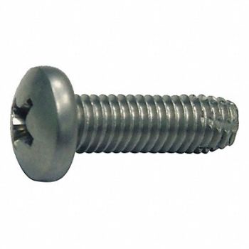 GRAINGER APPROVED Thread Cutting Screw #8 Pan 1/2 L PK100, 1WU32