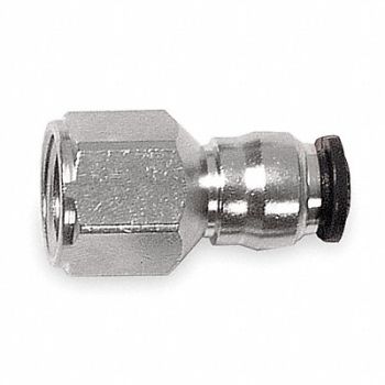 AIGNEP USA Female Connector 8mm Tube Sz Brass PK5, 1WUP9