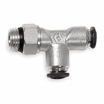 AIGNEP USA Swivel Run Tee Brass 8mm Tube Sz PK5, 1WVB7