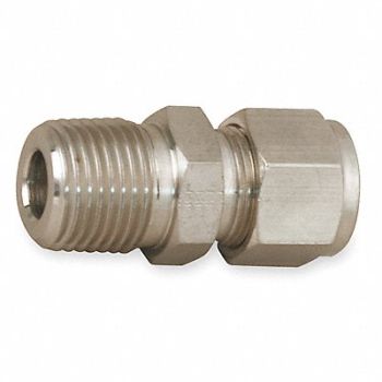 PARKER Connector Carbon Stl A-LOKxM 1/4Inx3/8In, 1WVR2