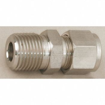 PARKER Connector Carbon Steel CompxM 1/2In, 1WVR8