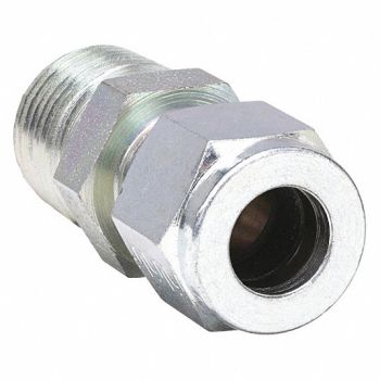 PARKER Connector Carbon Steel CompxM 1/2In, 1WVR9