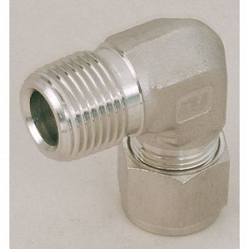 PARKER Elbow 90 Carbon Steel CompxM 3/8Inx1/4In, 1WVT4