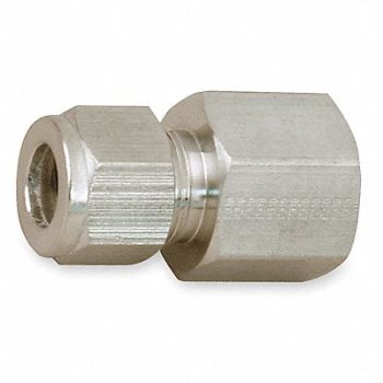 PARKER Connector Carbon Stl A-LOKxF 1/4Inx1/2In, 1WVU2