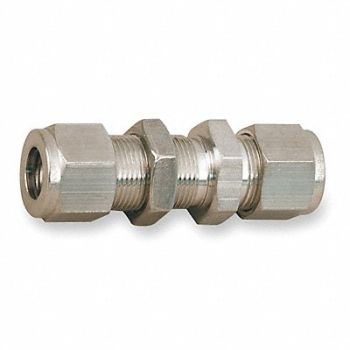 PARKER Bulkhead Union Carbon Steel Comp 1/4In, 1WVX2