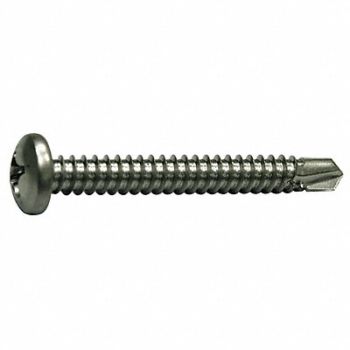 GRAINGER APPROVED SDRL PAN PH SS410 1/4-14 1 1/4 L Pk25, 1WY68