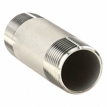 GRAINGER APPROVED Nipple 2 Thrd at Both Ends 12 316, 1XAK8