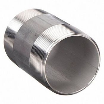 GRAINGER APPROVED Nipple 2-1/2 I.D. 316 SS Welded, 1WZT1