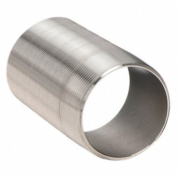 GRAINGER APPROVED Close Nipple 1-1/2 In Fully Thrd 304, 1XBB8