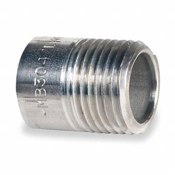 GRAINGER APPROVED Nipple 3/8 Thrd at One End 6 316, 1XCA1